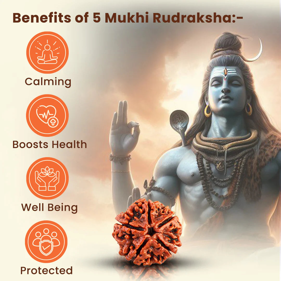 Shiv Rudraksha Trishul Necklace