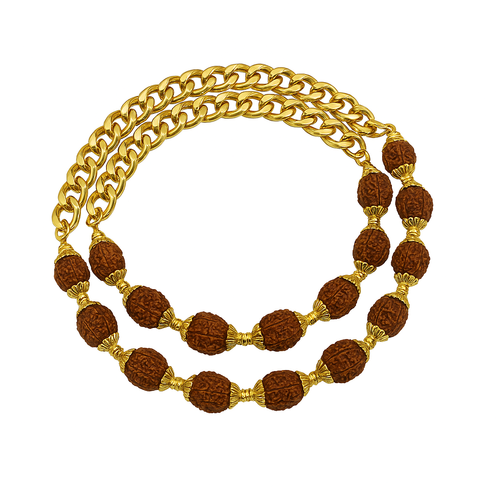 Rudraksha Links Necklace For Men