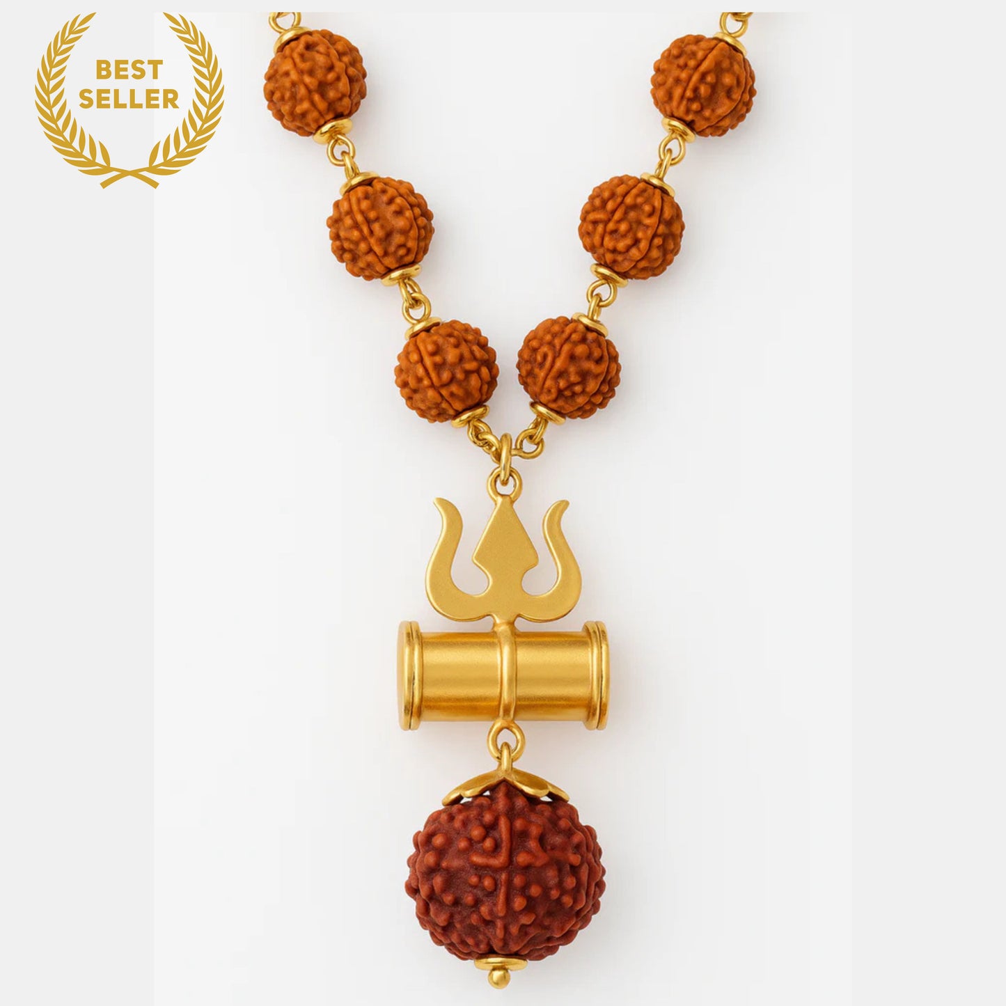Shiv Rudraksha Trishul Necklace